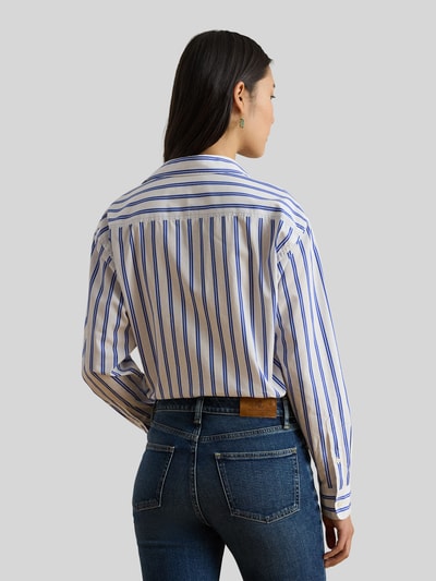 Lauren Ralph Lauren Relaxed Fit Hemdbluse aus reiner Baumwolle Blau 5
