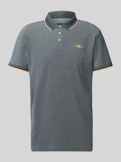 Tom Tailor Regular Fit Poloshirt mit Kontraststreifen Mittelgrau 2