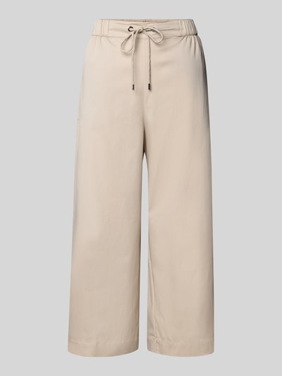 s.Oliver BLACK LABEL Wide Leg Culotte aus Popeline Beige 2