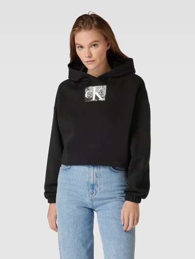 Calvin Klein Jeans Hoodie mit Paillettenbesatz Modell 'SEQUIN' Black 4