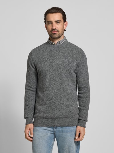 Barbour Regular fit gilet van een mix van wol en linnen met zijde Middengrijs - 4