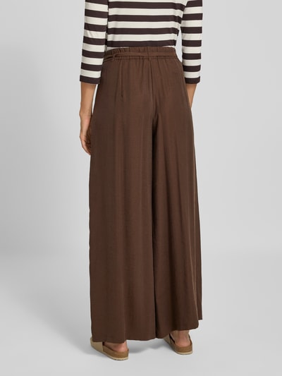 More & More Stoffen broek met elastische band Chocoladebruin - 5