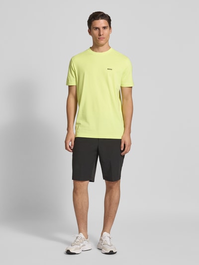 BOSS Green Regular Fit T-Shirt aus Baumwoll-Mix Hellgruen 1