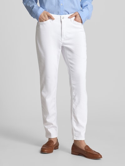 MAC Skinny Fit Jeans mit verkürztem Schnitt Modell 'DREAM SUMMER' Weiss 4