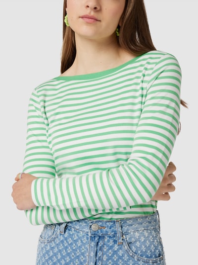 Tom Tailor Denim Longsleeve mit Streifenmuster Gruen 3