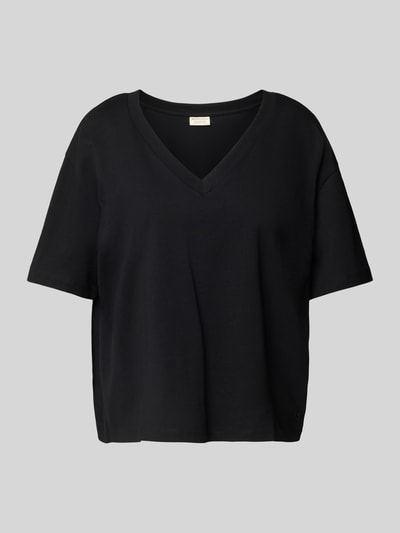 Tom Tailor Denim Boxy Fit T-Shirt aus reiner Baumwolle Black 2