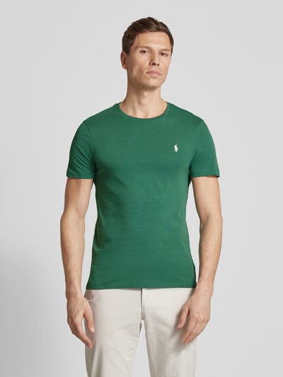 Polo Ralph Lauren T-Shirt mit Label-Stitching Khaki 4