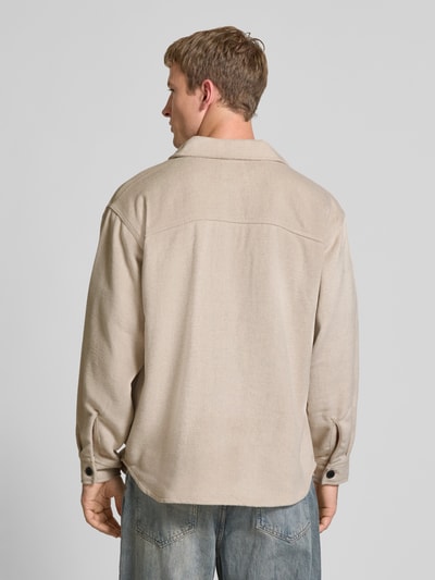 Jack & Jones Regular Fit Hemdjacke mit Brusttaschen Modell 'BRADLEY' Offwhite 5
