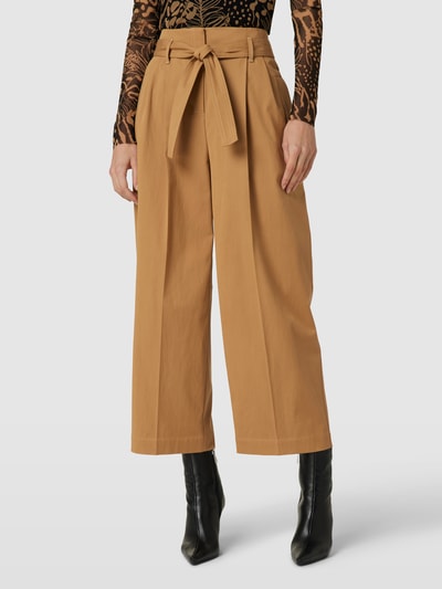 BOSS Black Women Stoffhose mit Bindegürtel Modell 'Tenoy' Camel 4