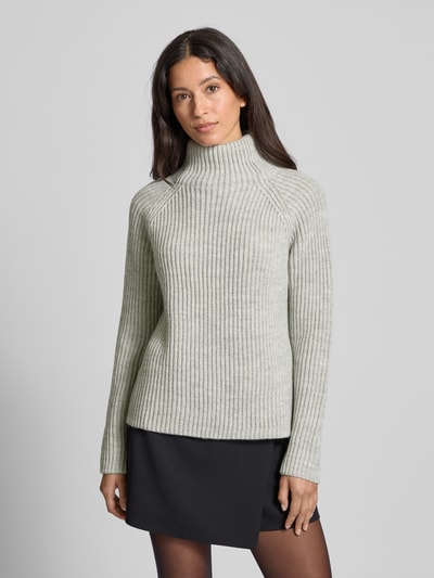 DRYKORN Strickpullover mit Stehkragen Modell 'ARWEN' Hellgrau Melange 4