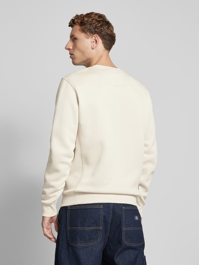 G-Star Raw Sweatshirt met ronde hals en logostitching Offwhite - 5