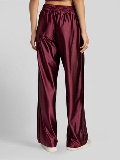 adidas Sportswear High Waist Sweathose mit glänzender Satinoptik Bordeaux 5