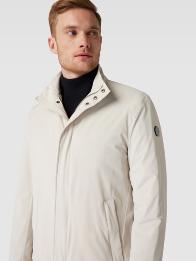 JOOP! Collection Płaszcz z naszywka z logo model ‘Tyrens’ Złamany biały 3
