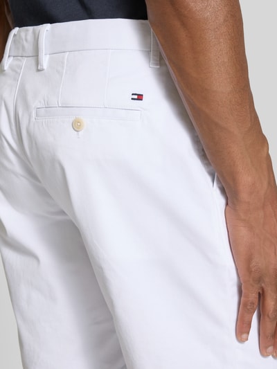 Tommy Hilfiger Slim fit korte chino van een mix van katoen en elastaan Wit - 3