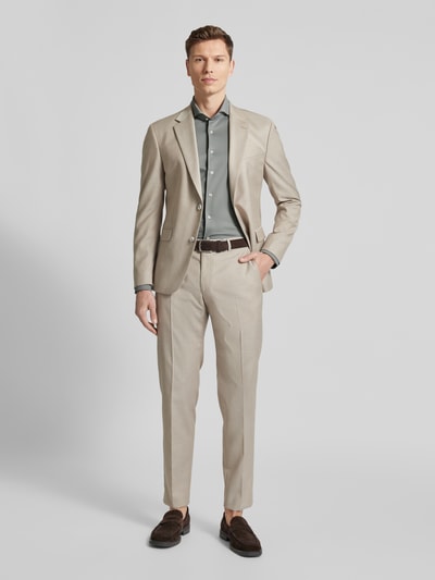 Profuomo Slim Fit Business-Hemd mit Haifischkragen Gruen 1