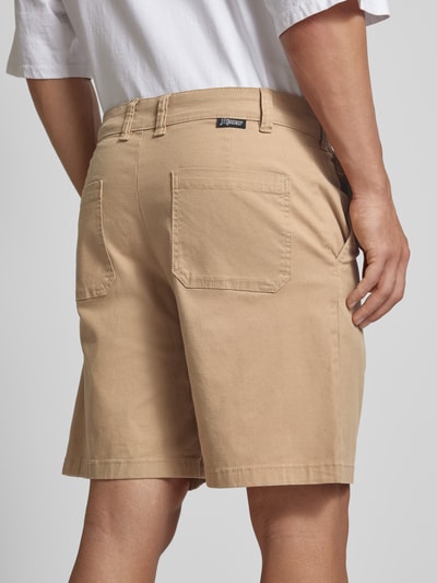 REVIEW Shorts in unifarbenem Design Beige 3