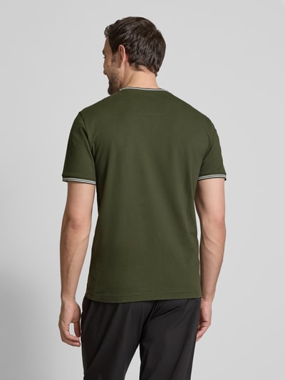 BOSS Green T-Shirt mit Label-Print Modell 'Taul' Dunkelgruen 5