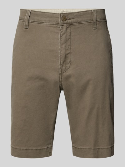 Produktfoto, Chino Shorts mit französischen Eingrifftaschen von Levi's®, Baumwoll-Mix, beige, gerader Schnitt, sichtbare Knopfleiste