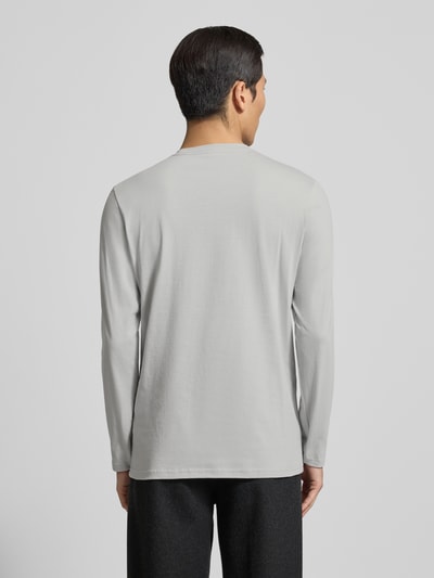 RAGMAN Shirt met lange mouwen en geribde ronde hals Steengrijs - 5