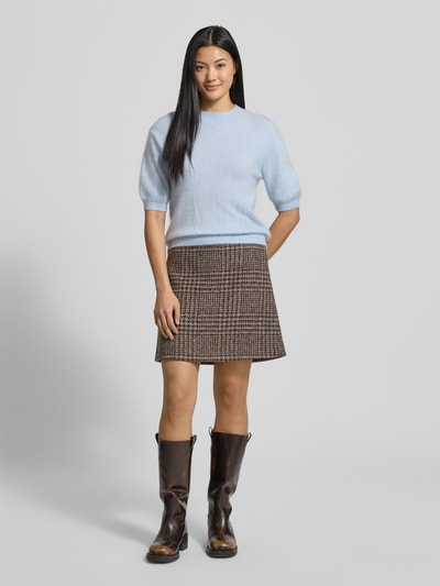 Marc O'Polo Slim fit minirok van wolmix Middenbruin - 1