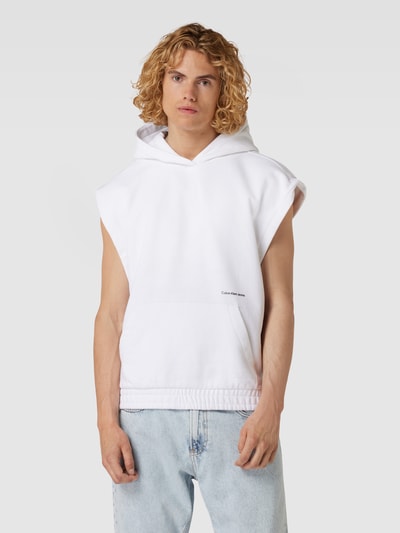 Calvin Klein Jeans Oversized Hoodie mit Label-Print Weiss 4