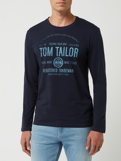 Tom Tailor Longsleeve mit Logo Marine 4