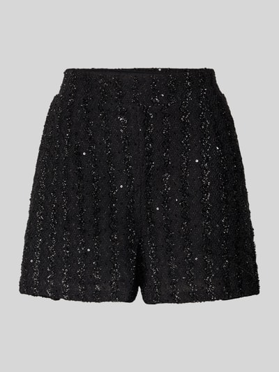 ICHI Regular Fit Shorts mit Pailettenbesatz Modell 'Ninky' Black 2