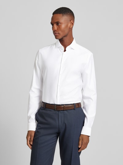 Jake*s Slim Fit Business-Hemd mit Haifischkragen Weiss 8