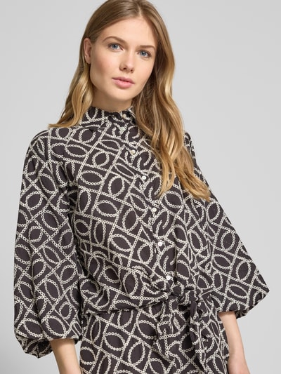 Christian Berg Woman Relaxed fit blouse met 3/4-mouwen Zwart - 3