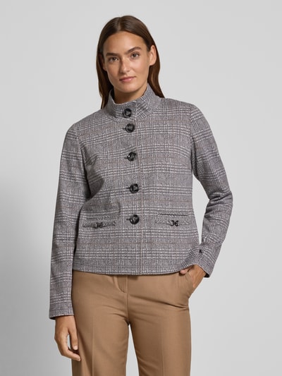 Betty Barclay Regular Fit Jacke mit Stehkragen Modell 'September' Hellgrau 4