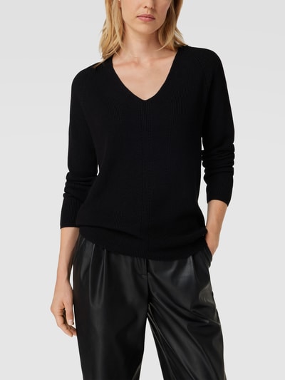 s.Oliver RED LABEL Strickpullover mit V-Ausschnitt Black 4