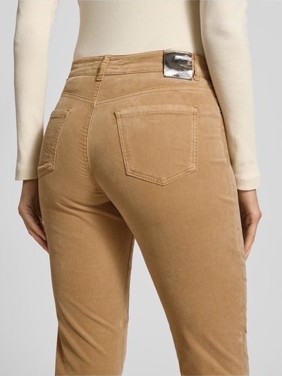 Marc Cain Slim fit broek in 5-pocketmodel Camel - 3