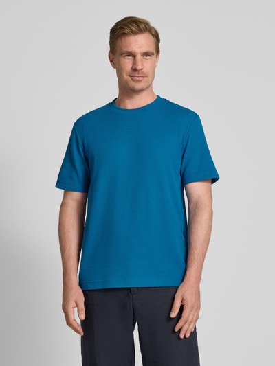 Tom Tailor Regular Fit T-Shirt aus Baumwoll-Mix Petrol 4