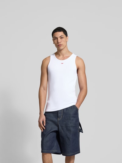 Diesel Tanktop mit Label-Detail Weiss 4