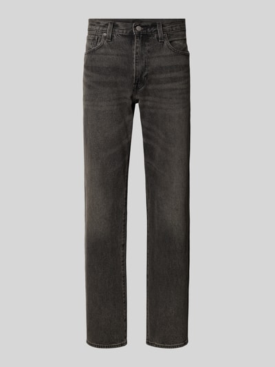 Levi's® Relaxed straight fit jeans met steekzakken, model '555®' Zwart - 2