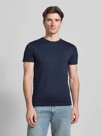 GANT T-Shirt mit Label-Detail Marine 4