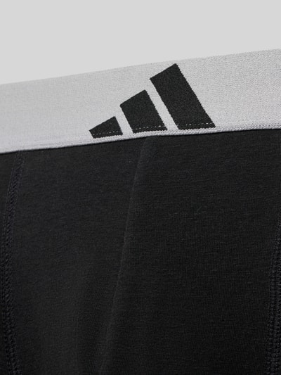 Produktfoto, Trunks aus Baumwoll-Mix im 5er-Pack von adidas Sportswear, Optik: Unifarben, Logo-Print, Bundabschluss: elastisch, Materialverarbeitung: Jersey-Stretch