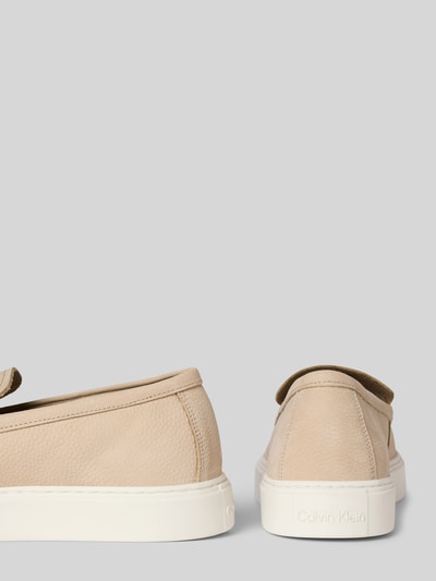 CK Calvin Klein Mokasyny z profilowaną podeszwą model ‘Hybrid’ Piaskowy 2