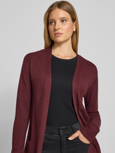 B.Young Cardigan met ribboorden, model 'NONINA' Bordeaux - 3