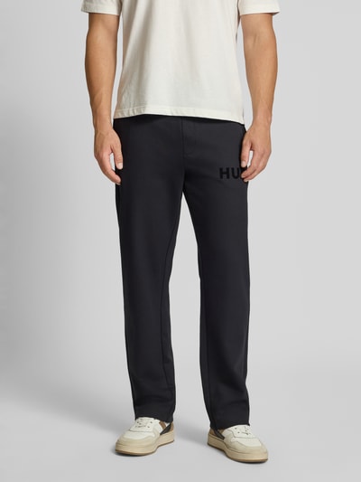 HUGO Comfort Fit Sweathose aus reiner Baumwolle Modell 'DUMRULO' Black 4