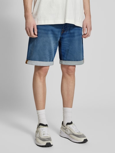 Jack & Jones Szorty jeansowe o kroju regular fit z 5 kieszeniami model ‘RICK’ Jeansowy niebieski 4