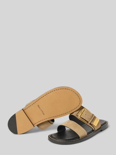 Marc O'Polo Slippers van stijlvol suède Steengrijs - 4