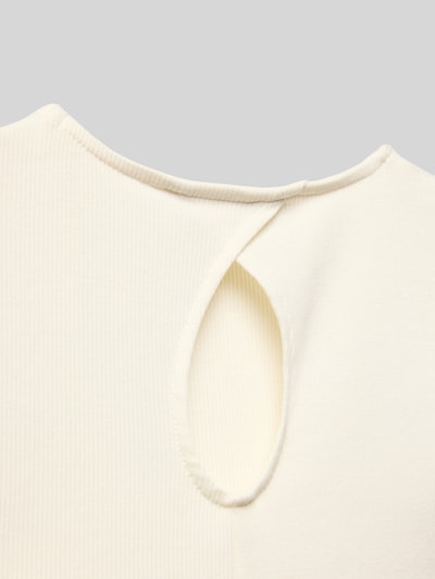 Garcia T-Shirt in Ripp-Optik Weiss 2