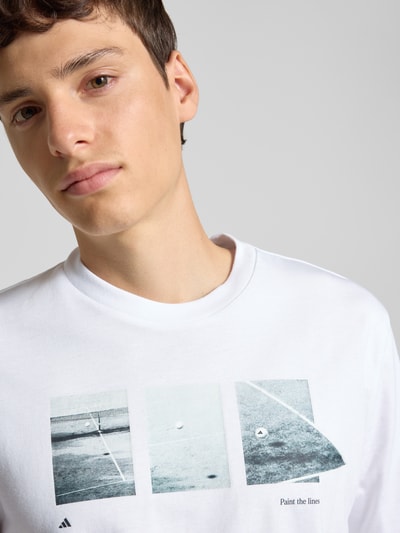 adidas Sportswear T-shirt met motiefprint Wit - 3