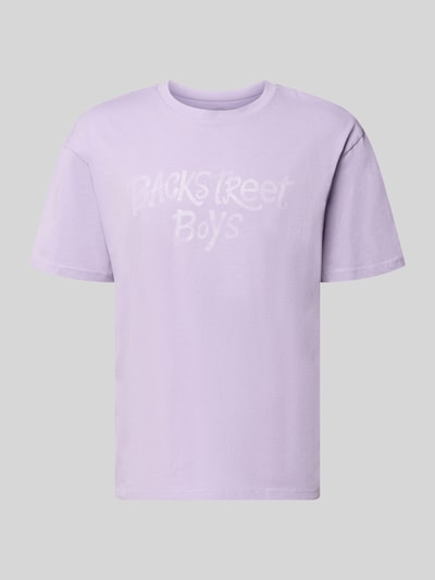Mister Tee Regular Fit T-Shirt aus reiner Baumwolle Modell 'Backstreet Boys' Flieder 1