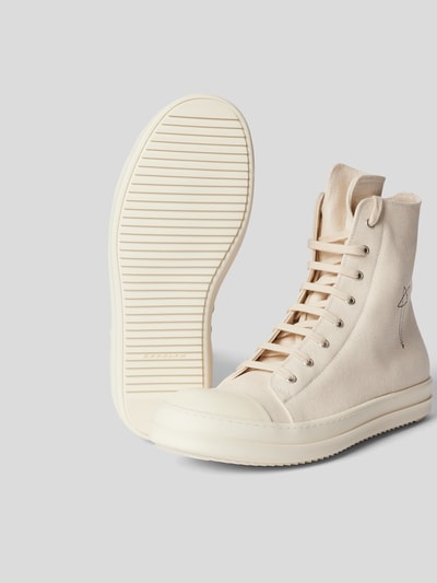 Rick Owens High-Top-Sneaker mit Motiv-Stitching Weiss 6