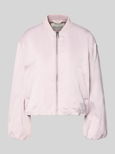 Produktfoto, Regular Fit Blouson mit Baseball-Kragen von Marc O'Polo, jasny róż, gładka faktura, długie balonowe rękawy, materiał z recyklingu