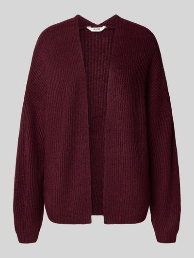 mbyM Cardigan mit gerippten Abschlüssen Bordeaux 2