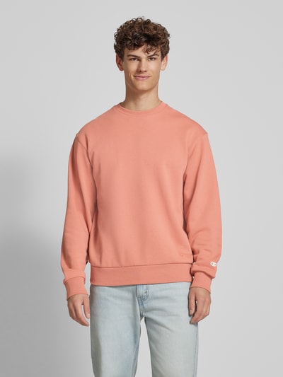 CHAMPION Sweatshirt mit Label-Stitching Apricot 4