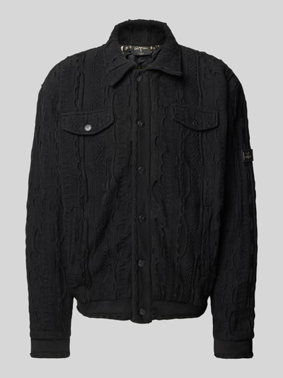 CARLO COLUCCI Regular Fit Blouson mit Label-Patch Black 2